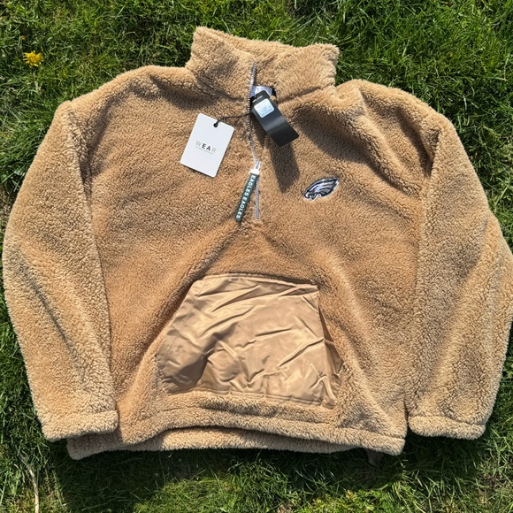 NFL Jackets & Blazers - Tan Sherpa Philly Eagles jacket